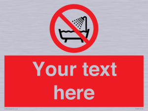 Custom Do not use this device in a bathtub shower or water-filled reservoir